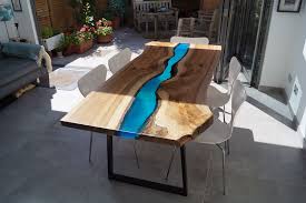 Walnut River Table By Revive Joinery Dining Table Resin Table Table