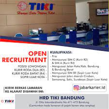 Dirjen perhubungan darat kemenhub mengatakan pihaknya sudah membicarakan hal ini dengan tiga aplikator, yaitu gojek, grab dan. Lowongan Kerja Tiki Bandung Maret 2019 Kurir Sopir Lowongan Kerja Terbaru Tahun 2020 Informasi Rekrutmen Cpns Pppk 2020