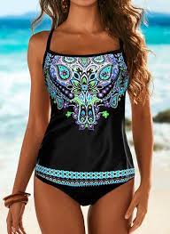 Polyester Floral Tankinis Swimwear Floryday Womens Tankini Swimwear Tankini