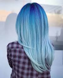 Difference Between Balayage And Ombre Dark Blue To Light Blue Plaid Shirt In 2020 Brown To Blonde Ombre Light Blue Hair Blue Ombre Hair