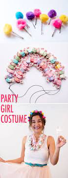 Candy Girl Costume For A Last Minute Halloween Diy Girls Costumes Candy Costumes Candy Girl