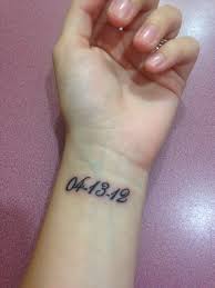 Wrist Birth Year Tattoo Designs Inner Wrist Tattoo 3 Wedding Date Inner Wrist Tattoos Wedding Date Tattoos Wedding Tattoos