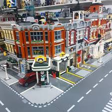Reposted From Bricksie J Who Says Changed The Tiles On The Corner Garage And Fire Brigade Lego Legoarch Lego Pictures Lego City Display Lego Modular