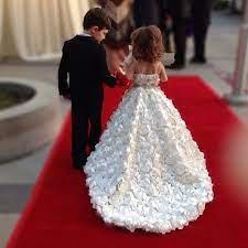 Nigerian Wedding Flower Girl Little Bride Dress Inspirations By Isabella Couture 2 Flower Girl Dress Lace Wedding Flower Girl Dresses Long Flower Girl Dresses