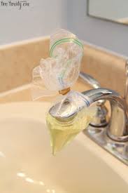 how to clean calcium off faucets