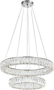 Cwi Lighting 1044p32 601 R 2c B Led Chandelier With Chrome Finish