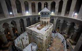 Jesus is laid in the tomb; Historic Restoration Of Jesus S Burial Shrine In Jerusalem Completed The Times Of Israel