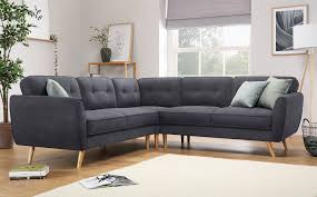 Harlow Dove Grey Plush Fabric Corner Sofa Only 899 99 12 000 Trustpilot Reviews Expert Advice 0 F In 2020 Corner Sofa Living Room Corner Sofa Grey Corner Sofa