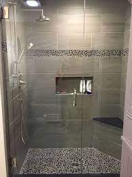 For smaller rooms like bathrooms, try using smaller tiles to make the room look larger. 48 Creativity Bathroom Tile Pattern Decorating Ideas Bathrooms Bathroomdesign Bathroomdec Bathroom Remodel Shower Small Bathroom With Shower Shower Remodel