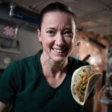Green chile space taco grown in microgravity