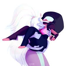 Opal Holding Garnet By Weirdlyprecious Steven Universe Fanart Steven Universe Movie Garnet Steven Universe