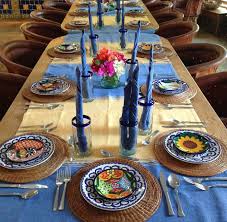 Mexican Tableware Mexican Table Setting Dinning Table Decor Mexican Decor