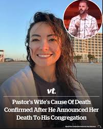 He told his congregation his wife's death was 'self-induced'.