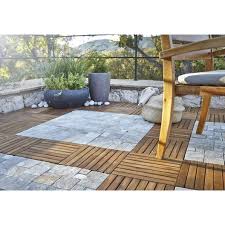 Lot De 4 Dalles Clipsables Bois Marron Naturel L 30 X L 30 Cm X Ep 25 Mm Dalle Clipsable Paves Exterieur Dalle Pierre Naturelle