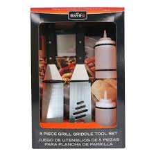 mr. bar b q razor 5 piece griddle set