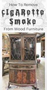 For smoke, pet, food, and mothball odors, empty the dresser, then place a small bowl of baking soda in each drawer; How To Remove Smoke Smell From Wood Furniture Cleaning Wood Furniture Cleaning Wood Smoke Smell
