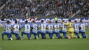 Hertha berlin won 9 direct matches.arminia bielefeld won 4 matches.7 matches ended in a draw.on average in direct matches both teams scored a 2.10 goals per match. Hertha Berlin Players Take A Knee Before Match Against Schalke Bbc Sport