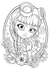Push pack to pdf button and download pdf coloring book for free. Portfolio Kelly Michelle Horton Colouring Books Steampunk Darlings