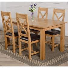 View our wide selection of solid wood dining furniture for your home. Oslo Medium Oak Dining Set With 4 Berkeley Oak Chairs Oak Furniture King