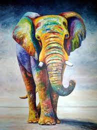 Elephant Acrylic Painting Canvas Painting Elephant Picture Animal Painting 200 X 130 Cm Animal Paintings Acrylic Painting Canvas Elephant Painting