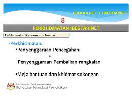 1bestarinet adalah projek yang diinisiatifkan oleh kementerian pendidikan malaysia (kpm) dan dilaksanakan dengan kerjasama ytl communications. 1bestarinet Kementerian Pelajaran Malaysia Disampaikan Oleh Ppt Download