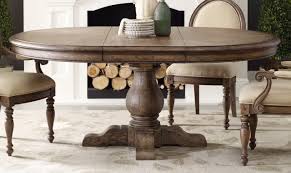 60 Inch Expandable Round Pedestal Dining Table With Vintage French Style Dining C Round Dining Room Table Round Pedestal Dining Table Rustic Round Dining Table