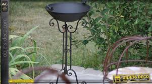 Station d'oiseaux mangeoire à oiseaux planteur résine mangeoire à oiseaux. Bain D Oiseau Mangeoire Abreuvoir En Fer Forge