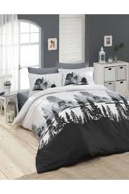 Çift kişilik pike takımı (3). Kolay Utulenir Nevresim Takimi Cift Kisilik Doga Siyah Modaayse