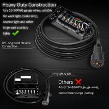 Choose from a wide variety of blade and pin configurations to match your trailer's wiring style. Trailer Light Wiring 7 Way With Junction Boxes