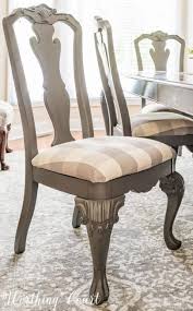 Farmhouse Dining Room Makeover Finishing Touches Worthing Court Painted Chairs Dining Room Dining Room Chairs Upholstered Dining Room Makeover