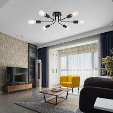 Living Room Light Fixtures Ceiling Lights Sputnik Light 6 Lights Black Bedroom Lights Modern Ceiling Lights Flush Mount Ceiling Light Bonlicht Lighting