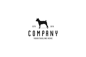 Download Simple Dog Silhouette Logo Design Vector Graphic By Sore88 Creative Fabrica Yellowimages Mockups