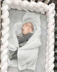4 strand braided crib bumper knot pillow knot cushion bolster crib bedding crib sheets baby bedding baby shower gift braided crib bumper baby bumper crib bumper