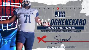 Mississippi veterans memorial stadium , jackson, ms. Jackson State Football On Twitter Douglasville Ga Jackson Ms Welcome David Oghenekaro To Bleedtheeblue Nsd20 X Davidoghenekaro