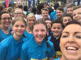 BHS at the Belfast City Marathon fun run. Great fun was had by all. Superb  effort by pupils and staff!