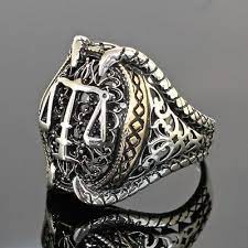 925 Sterling Silver Mens Ring Scales Of Justice Libra Free Resizing Ebay Mens Silver Rings Sterling Silver Mens Rings Sterling Silver Mens