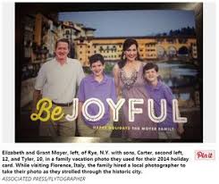 Rye Family Sends Holiday Card Across AP Wire