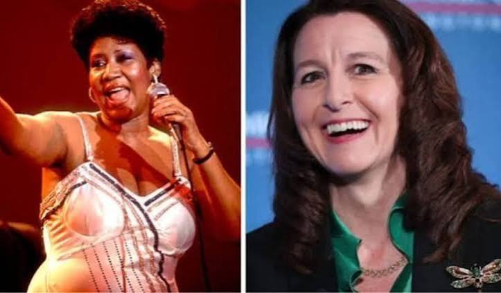 Aretha Franklin and Kathy Warden