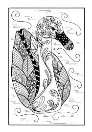 Delicate Zentangle Duck Coloring Page Coloring Pages Cat Coloring Page Coloring Book Pages