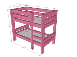 Download files and build them with your 3d printer, laser cutter, or cnc. Doll Bunk Beds For American Girl Doll And 18 Doll Ana White