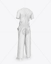 Download Working Summer Overalls Back Half Side View In Apparel Mockups On Yellow Images Object Mockups