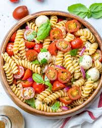 If you're a broccoli salad fan, you'll love the combination of these colorful ingredients. Easy Caprese Pasta Salad Recipe Healthy Fitness Meals