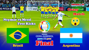 According to the fixtures, the final match will be held on 11 july, 2021. Brazil Vs Argentina Final 2021 Copa America Pes 2021 Gameplay Match Pc Neymar Vs Messi Youtube