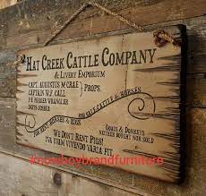 Hat Creek Cattle Company Livery Emporium Lonesome Dove Etsy In 2020 Hat Creek Cattle Company Lonesome Dove Sign Cattle