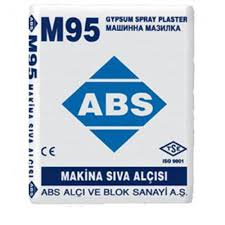 Alçı sıva donatıyı yüksek sıcaklıktan normal sıvaya göre daha iyi tavan sıvası : Abs M95 Makina Siva Alci 35 Kg Yildirimhan Ticaret