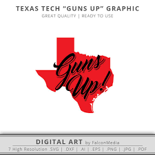Texas Tech Graphic Red Raiders Guns Up Dxf Texas Tech Svg 7 Files Total Digital Download Texas Tech Texas Tech Red Raiders Tech