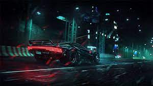 Hd wallpapers and background images Wallpaper Artwork Car Cyberpunk Racing Night Lights Tail Light Road Cyberpunk 2077 Rain Neon Glow 1920x1080 Truff 1901193 Hd Wallpapers Wallhere