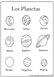 El sol es el cuerpo más grande en el sistema solar, así que dibuja un círculo grande para representarlo. Sistema Solar Per Pintar Cerca Amb Google Planetas Para Colorear Planeta Dibujo Planetas