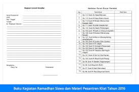 Pertama pembukaan, kedua isi materi kultum dan ketiga penutupan. Download Buku Kegiatan Ramadhan Dan Materi Pesantren Kliat Untuk Siswa Tahun 2016 Operator Sekolah