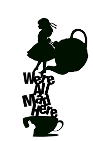 Black Alice In Wonderland Caterpillar Silhouette Alice In Wonderland We Re All Mad Here More Wunderland Alice Im Wunderland Alice Im Wunderland Bilder